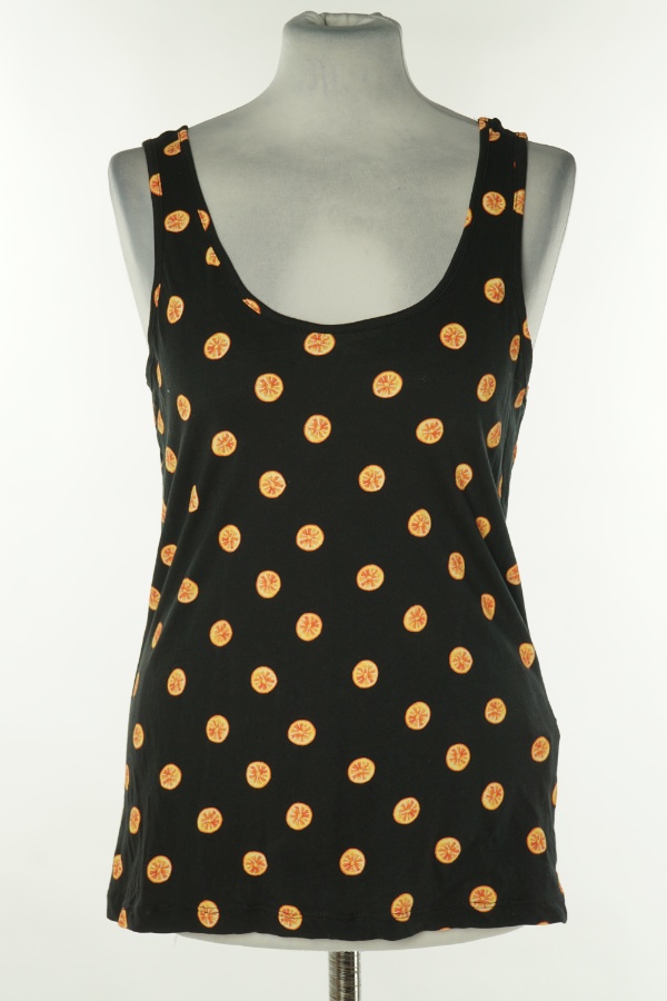 Koszulka czarna w pomarańcze - PRIMARK zdjęcie 1