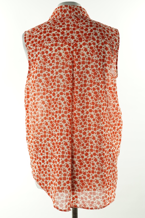 Koszula biała w czerwone kwiatki, H&M - H&M zdjęcie 2
