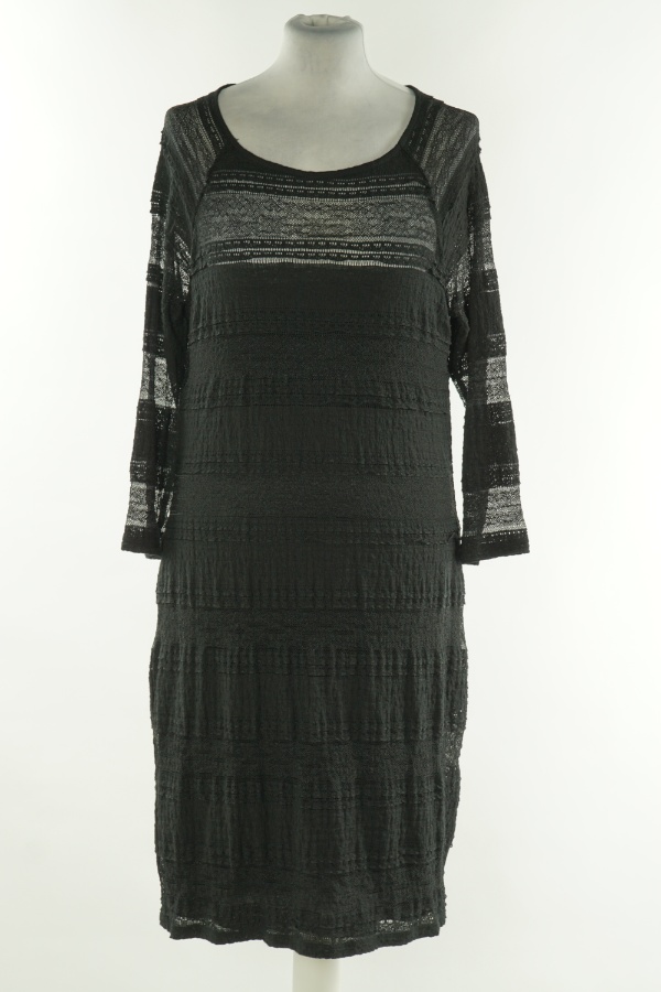 Sukienka czarna z koronkowym wierzchem - LINDEX zdjęcie 1