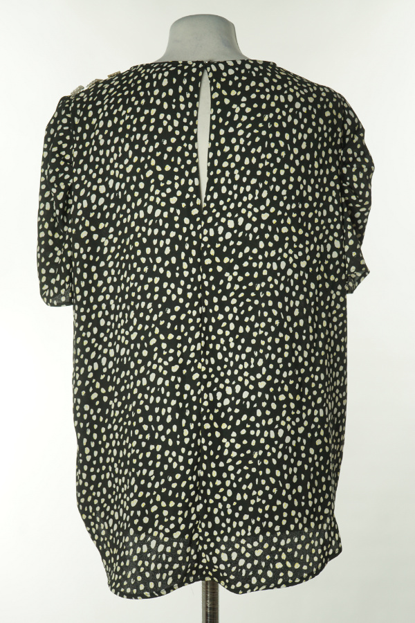 Bluzka czarna w biało - żółte ciapki - RIVER ISLAND zdjęcie 2