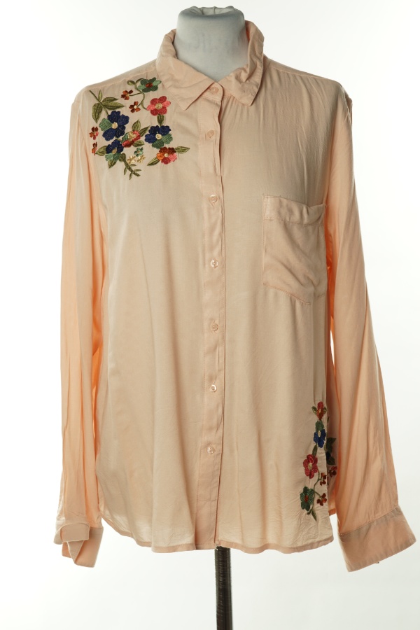 Koszula brzoskwiniowa z haftem kwiatowym - PRIMARK zdjęcie 1