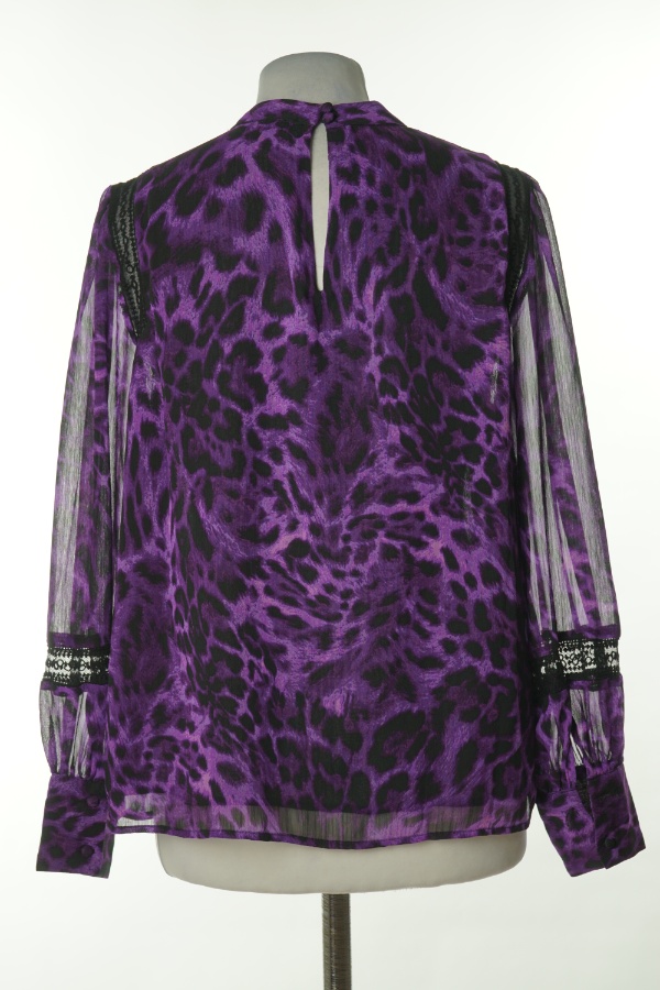 Bluzka fioletowa w cętki - LOVE&ROSES zdjęcie 2