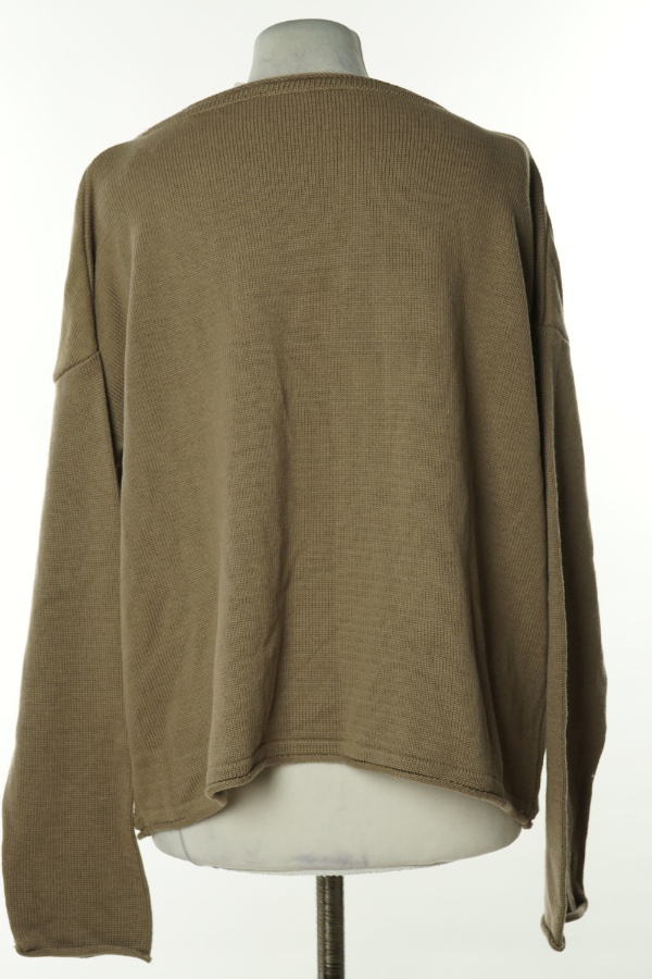 Sweter jasnobrązowy - BRAK METKI Z NAZWĄ PRODUCENTA zdjęcie 2