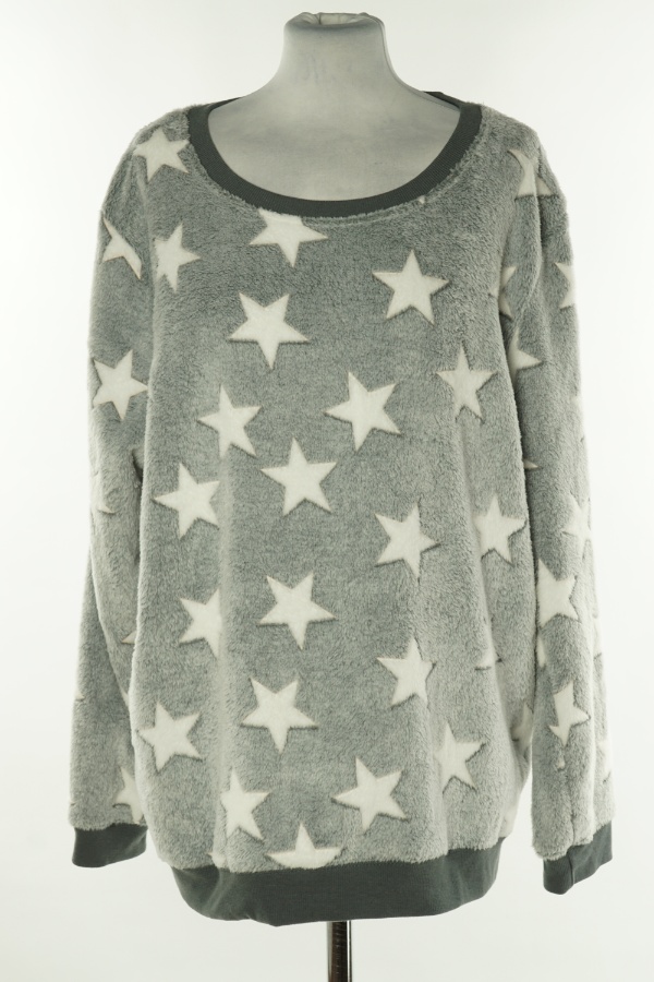 Bluza piżamowa szara w gwiazdki - SWEET DREAMS zdjęcie 1