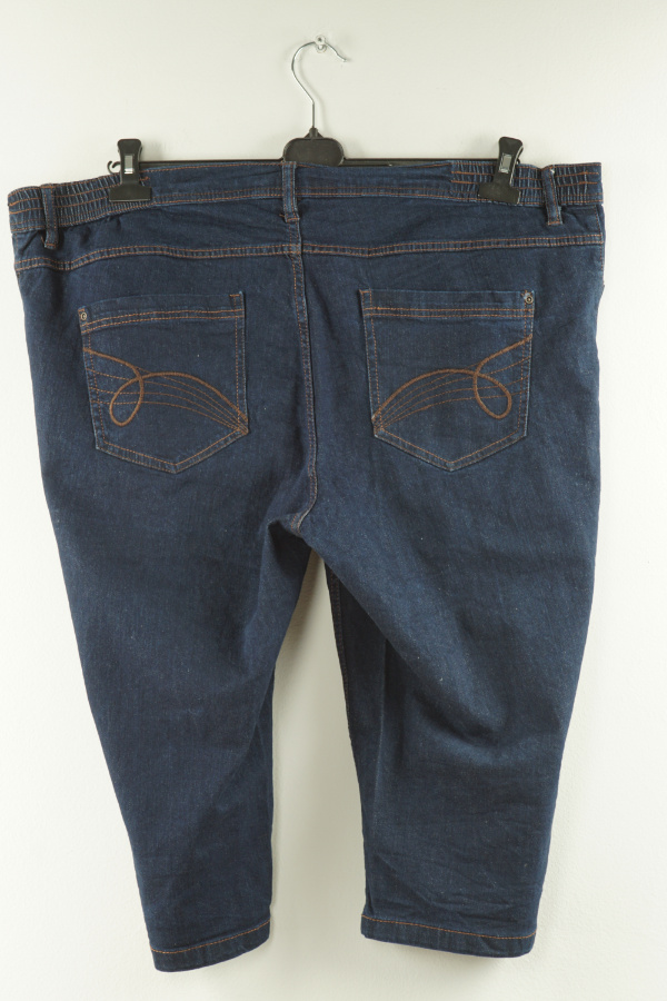 Spodnie granatowe 3/4 jeans - UP2FASHION zdjęcie 2