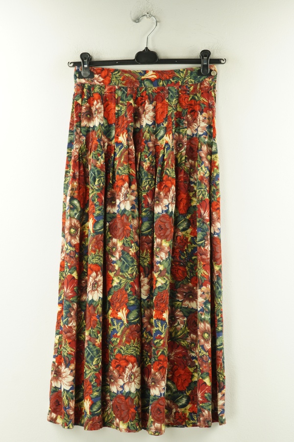 Spódnica czerwono-kremowa w kwiaty - MONSOON zdjęcie 1