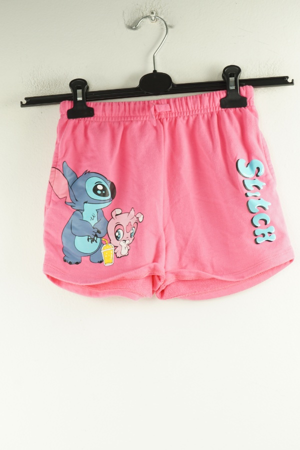 Krótkie spodenki różowe dresowe, STITCH - PRIMARK zdjęcie 1