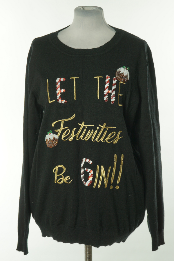 Sweter czarny świąteczny - DOROTHY PERKINS zdjęcie 1