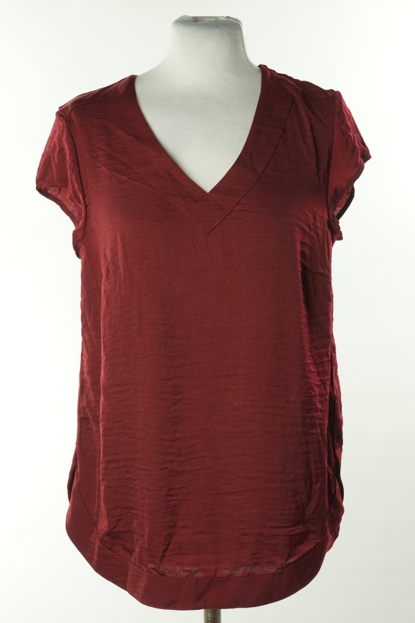 Bluzka bordowa gładka, H&M - H&M zdjęcie 1