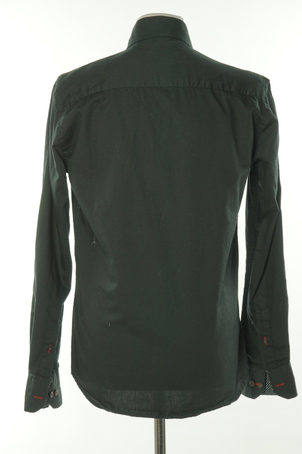 Koszula czarna gładka - JACK&JONES zdjęcie 2