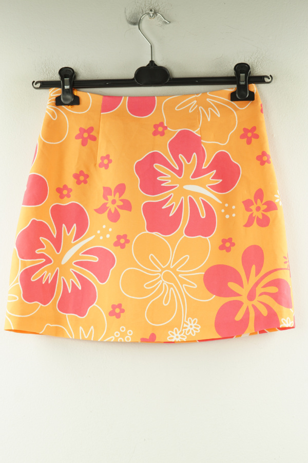 Spódnica pomarańczowa w kwiaty - PRIMARK zdjęcie 2