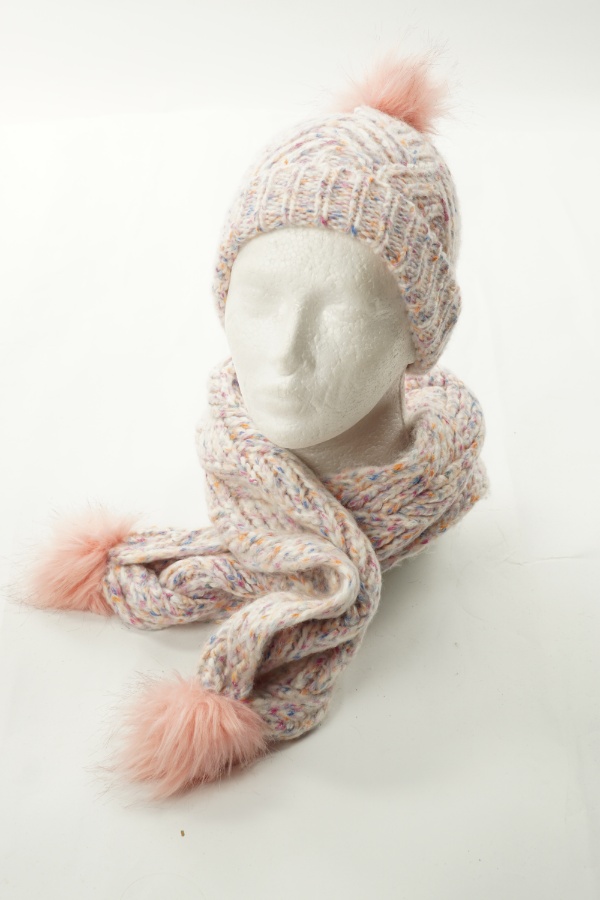 Komplet kolorwy czapka i szalik - TU zdjęcie 1