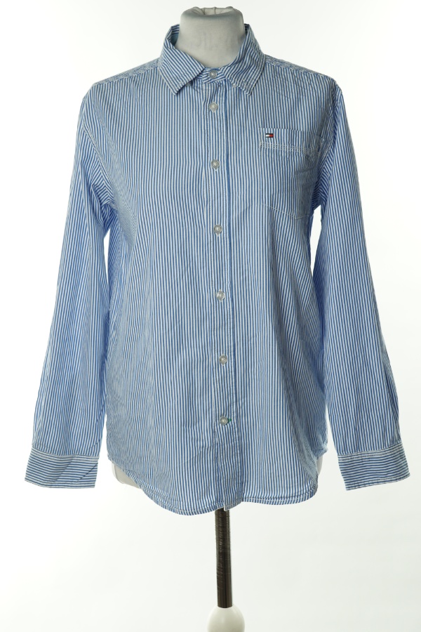 Koszula biało-niebieska w paski, TOMMY HILFIGER - TOMMY HILFIGER zdjęcie 1