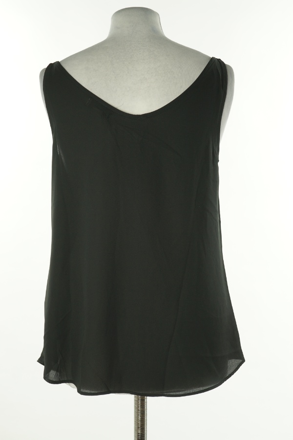 Bluzka czarna na cienkich ramiączkach - OASIS zdjęcie 2