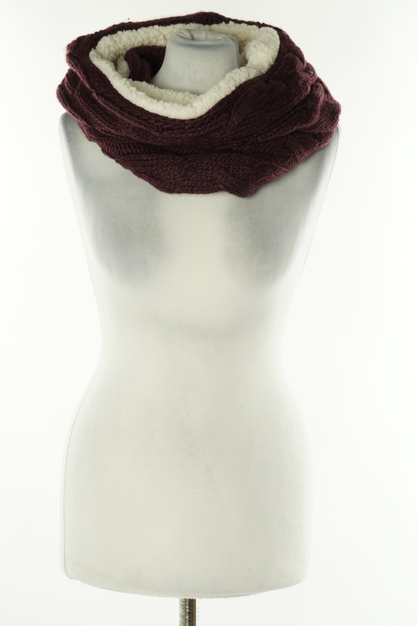 Komin bordowy z misiem - PRIMARK zdjęcie 1