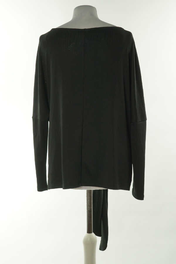 Bluzka czarna z wiązaniem - VILA zdjęcie 2