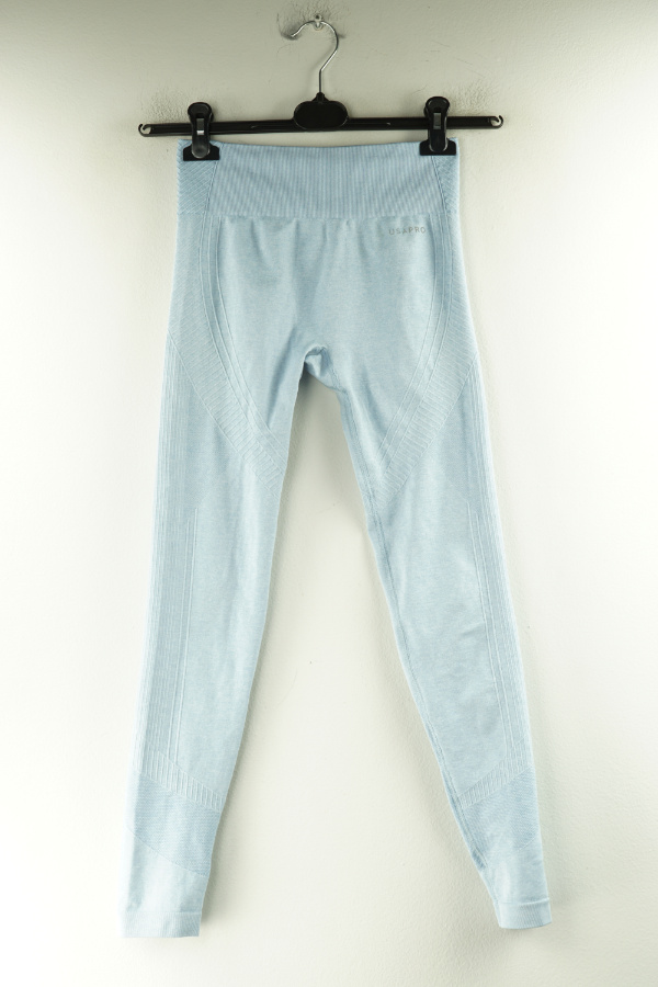 Legginsy sportowe niebieskie  - USA PRO zdjęcie 1