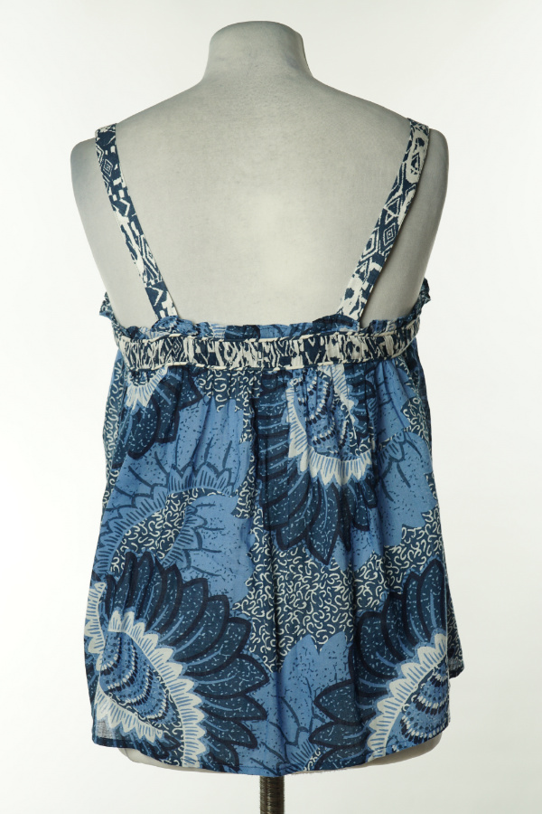 Bluzka granatowa w kwiaty i wzory - NEXT zdjęcie 2