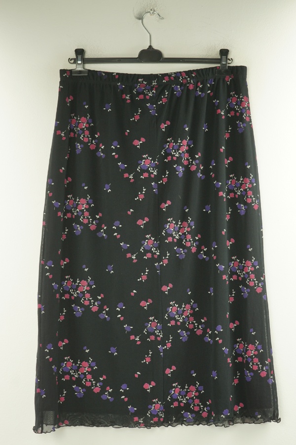 Spódnica czarna różowo-fioletowa - PETITES zdjęcie 2