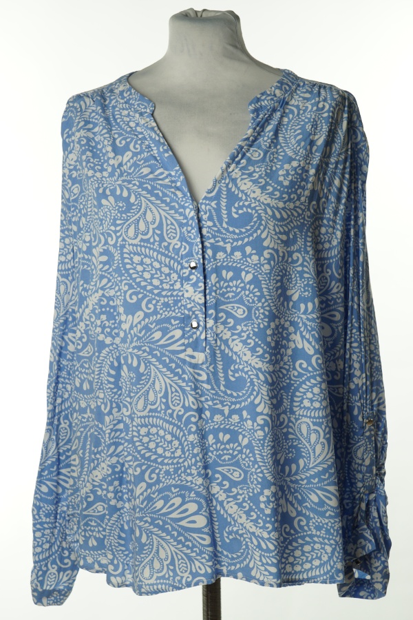 Bluzka niebiesko-biała wzorzysta - DUNNES zdjęcie 1