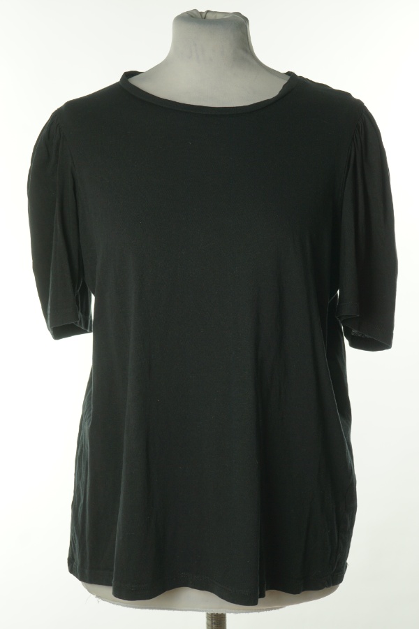 Koszulka czarna z bufiastymi rękawami - DUNNES zdjęcie 1