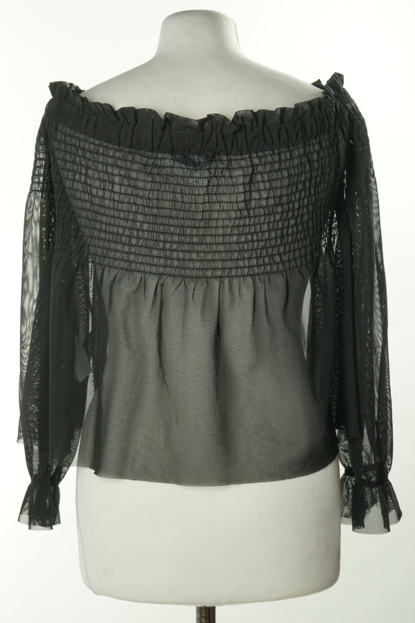 Top czarny prześwitujący - GINA TRICOT zdjęcie 2
