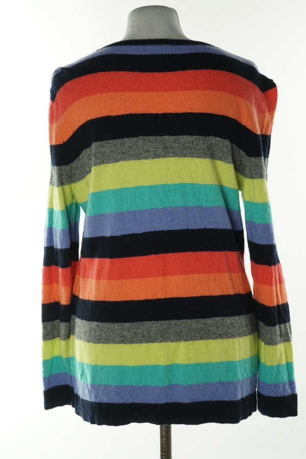 Sweter wielokolorowy w paski - G.W zdjęcie 2