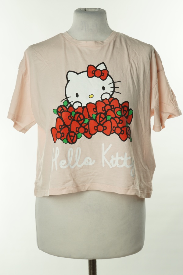 Koszulka jasnoróżowa Hello Kitty - BRAK METKI Z NAZWĄ PRODUCENTA zdjęcie 1