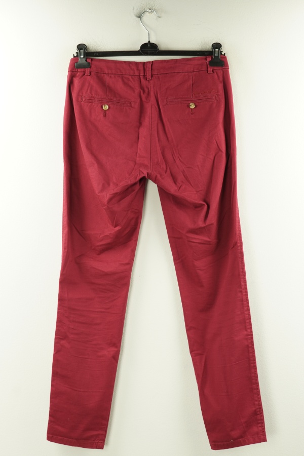 Spodnie materiałowe bordowe - BANDOLINO zdjęcie 2