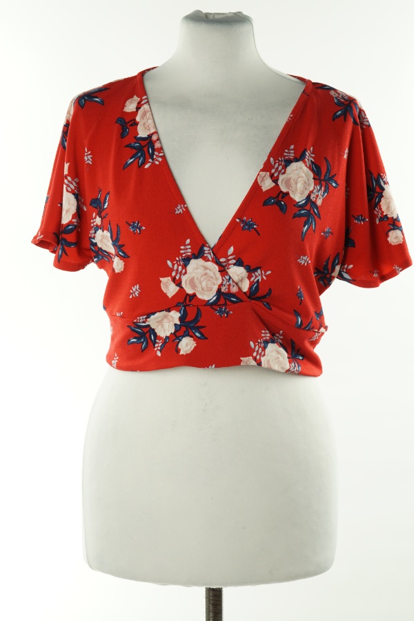 Top czerwony w kwiatki - H&M zdjęcie 1