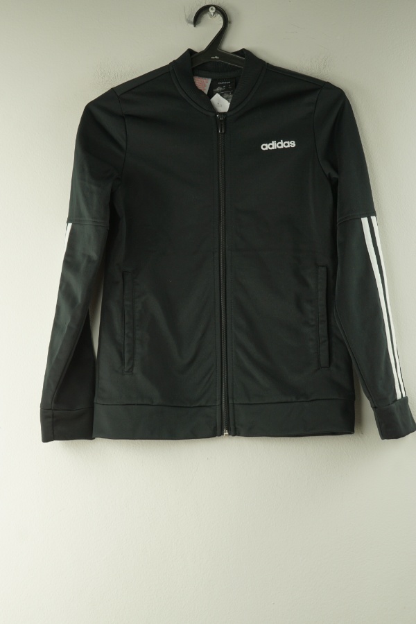 Bluza czarna na suwak, ADIDAS - ADIDAS zdjęcie 1