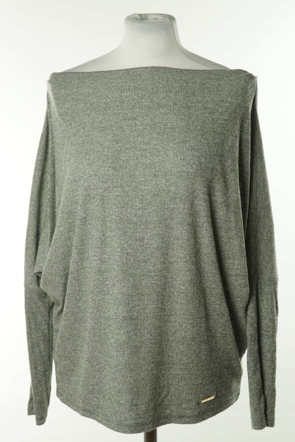 Sweter szary prążkowany - RIVER ISLAND zdjęcie 1