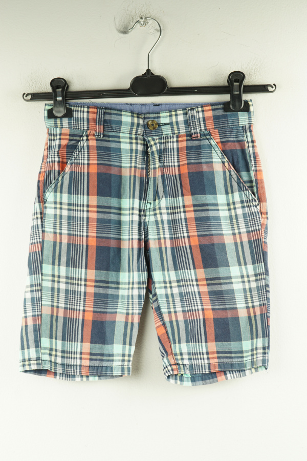 Krótkie spodenki kraciaste kolorowe - MYWEAR zdjęcie 1