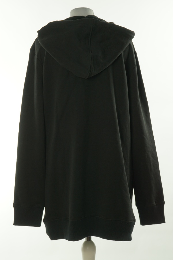 Sukienka-bluza czarna z kapturem - PERLA BLANCA zdjęcie 2