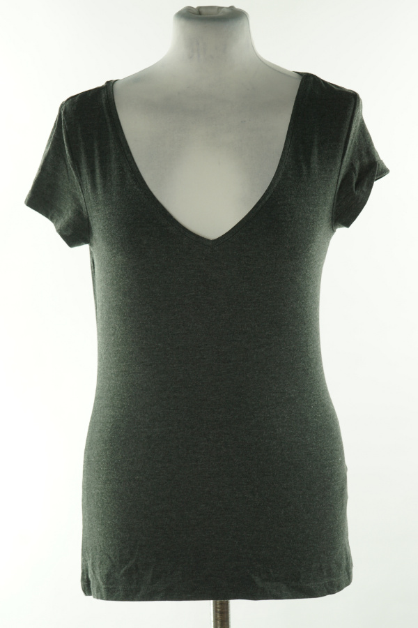 Koszulka ciemnoszara basic, H&M - H&M zdjęcie 1