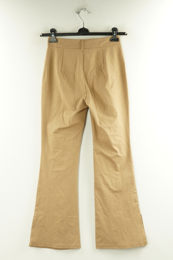 Spodnie beżowe dzwony - SHEIN zdjęcie 2