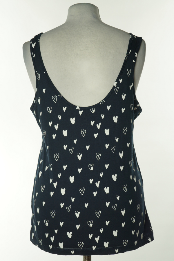 Koszulka granatowa  w białe serca - PRIMARK zdjęcie 2