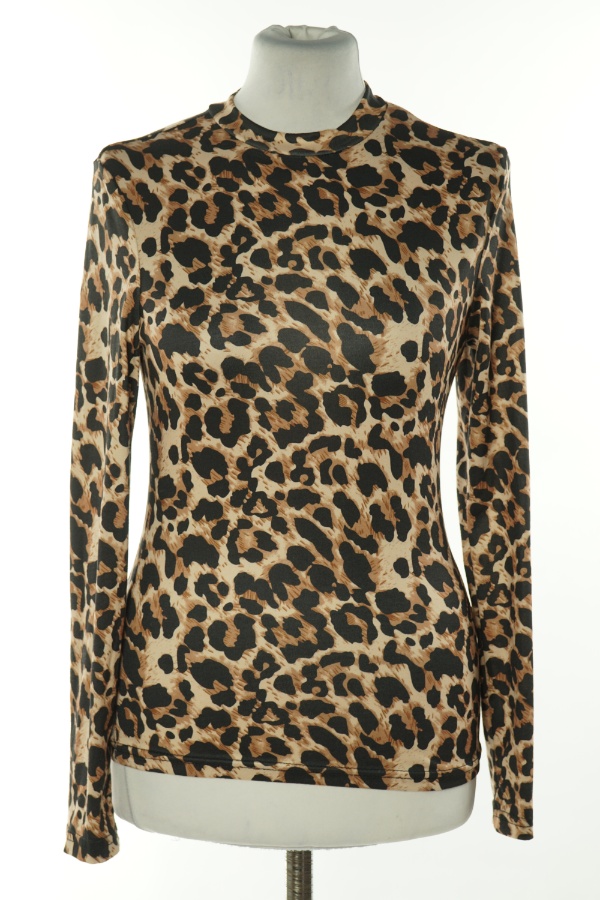 Bluzka beżowa w cętki - SHEIN zdjęcie 1