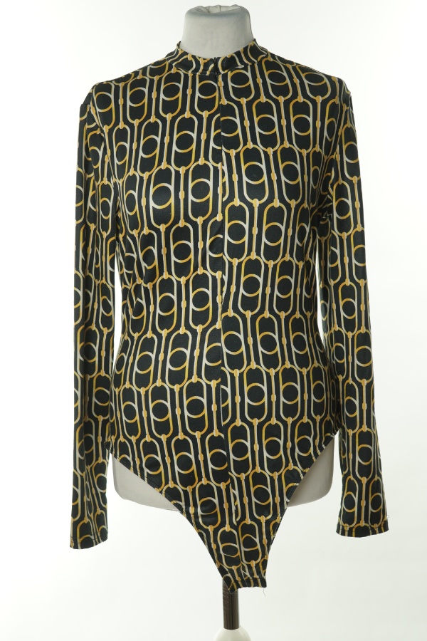 Body czarn w złote wzory - SHEIN zdjęcie 1