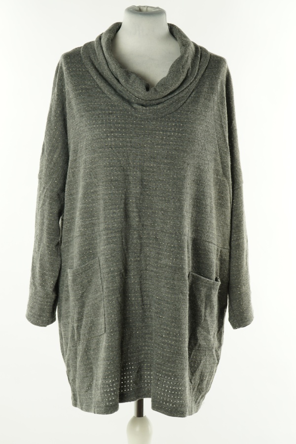 Tunika szara sweterkowa - MADE IN ITALY zdjęcie 1