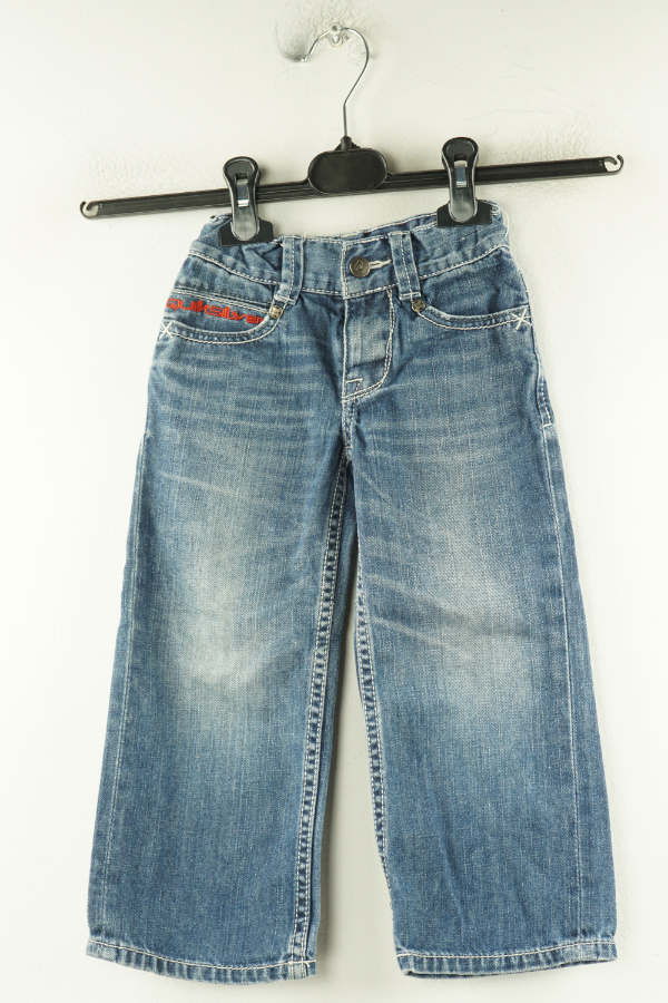 Spodnie niebieskie jeansowe z regulacją w pasie - QUIKSILVER zdjęcie 1