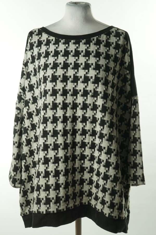 Bluza cienka biało - czarna - TCHIBO zdjęcie 1