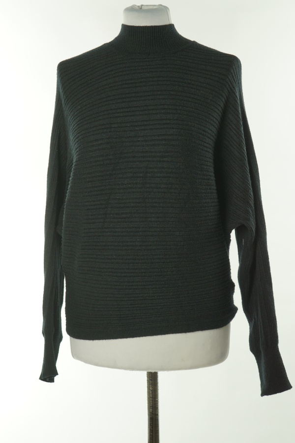 Sweter czarny prążkowany - NEW LOOK zdjęcie 1