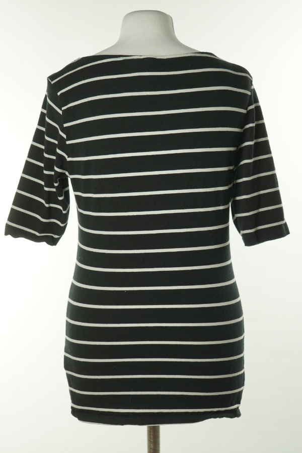 Koszulka czarna w białe paski H&M - H&M zdjęcie 2