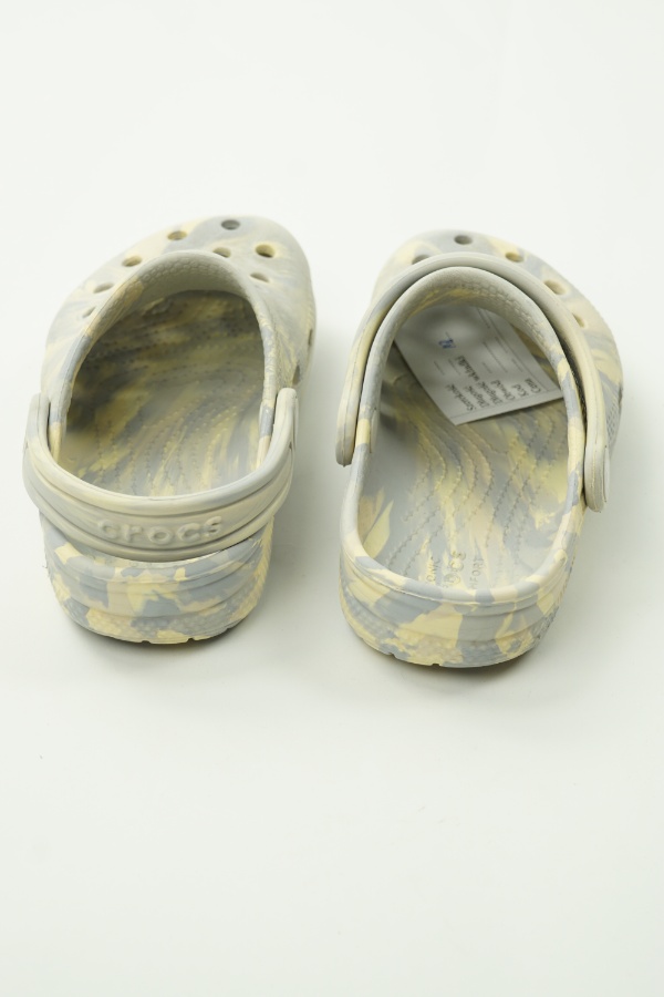Klapki szaro-beżowe, CROCS - CROCS zdjęcie 3