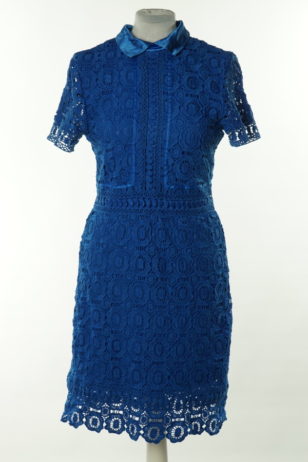 Sukienka niebieska ażurowa - PIXIE DAISY zdjęcie 1