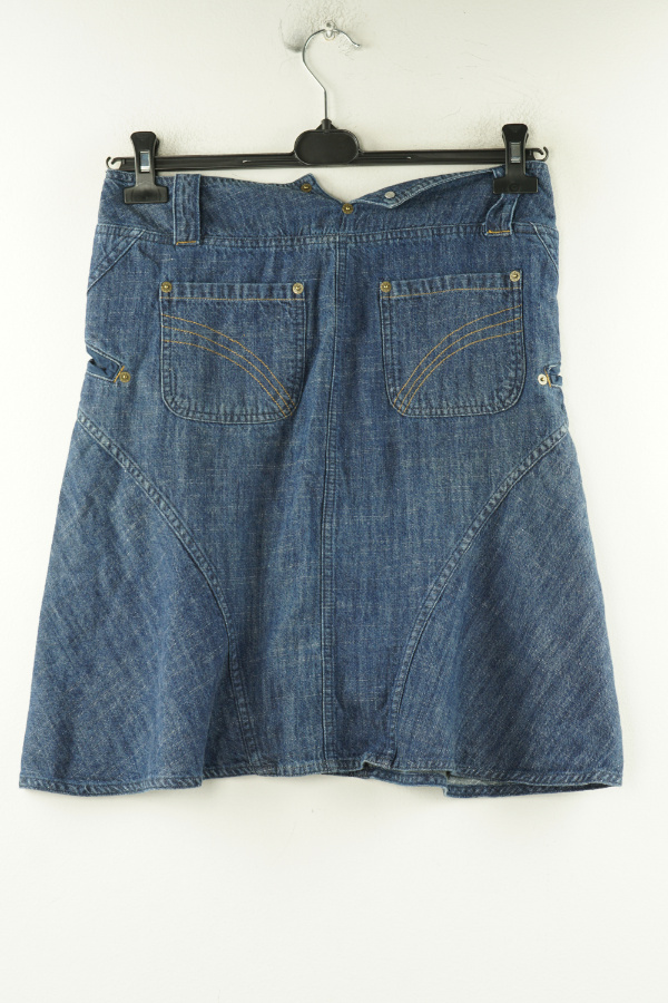 Spódnica niebieska jeansowa - FRESH SPIRIT zdjęcie 2