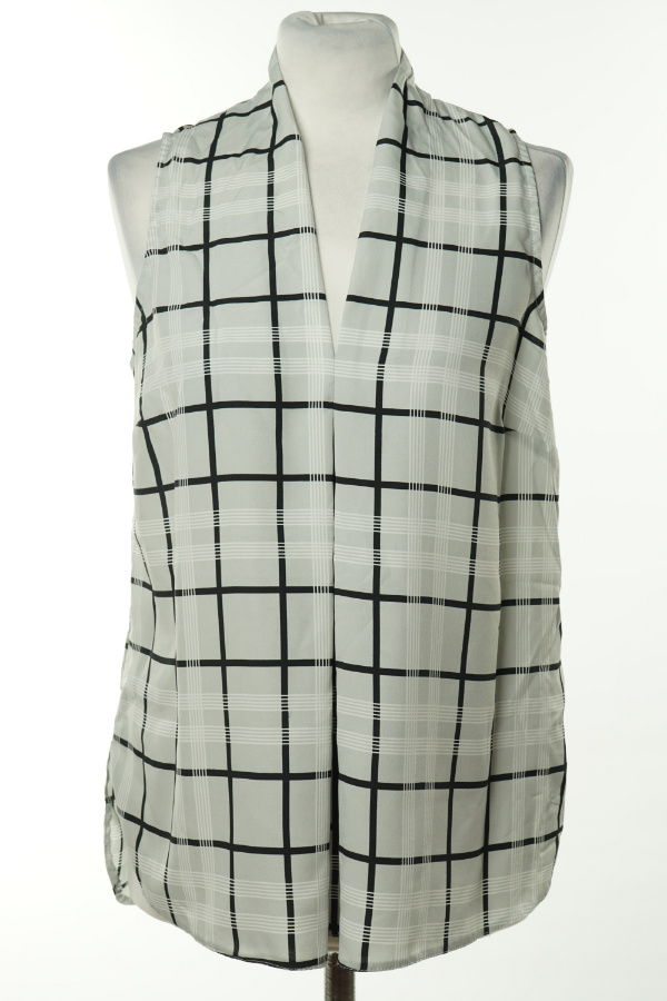 Bluzka szara w czarno - biała kratkę - DOROTHY PERKINS zdjęcie 1