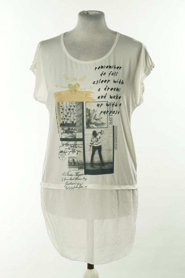 Koszulka biała nadruk - COLLOSEUM zdjęcie 1