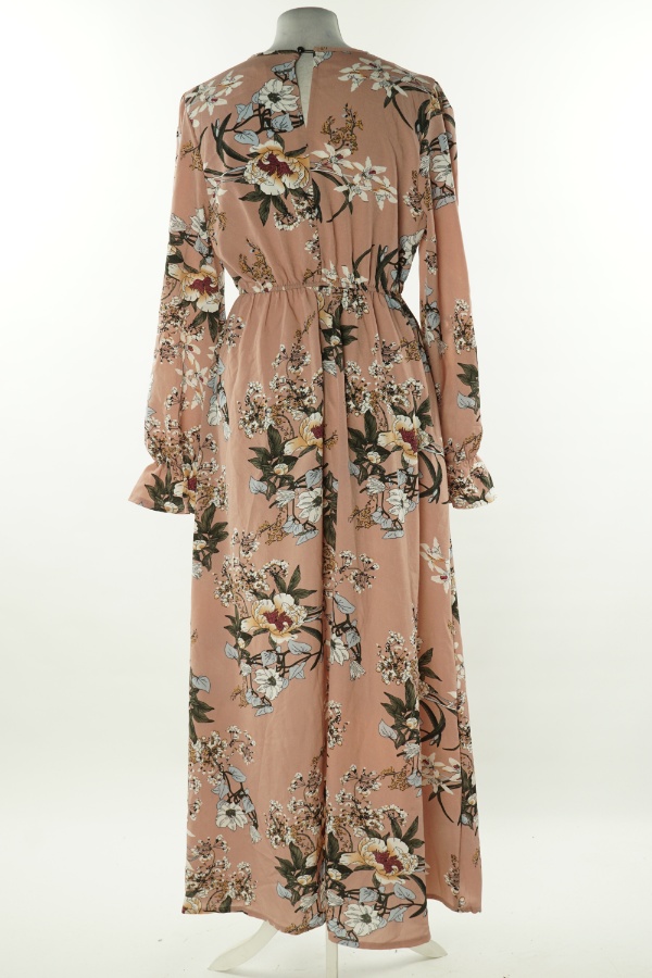 Sukienka różowa w kwiaty - SHEIN zdjęcie 2